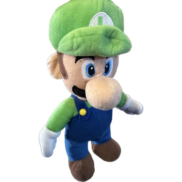 Nintendo Super Mario Bros LUIGI 16”Tall Stuffed Plush Soft Backpack Bag 2013 - Picture 1 of 8